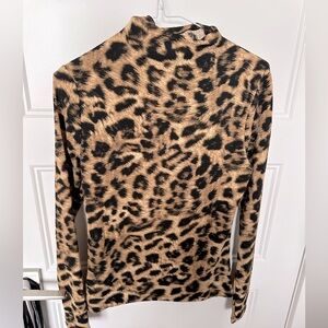Leopard print H&M edition top NWOT